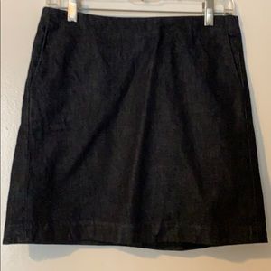 Dark denim mini skirt